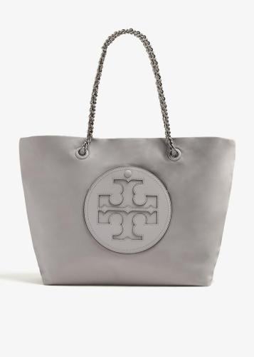 حقيبة توت نسائية أنيقة من Tory Burch بسلسلة معدنية...