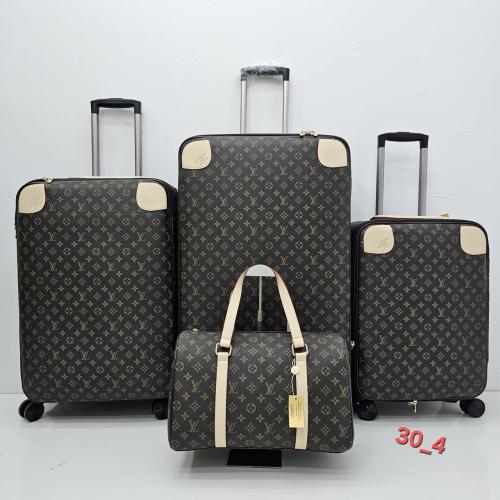 طقم شنط سفر جلد عدد 3 شنط عربية + 1 شنطة يد