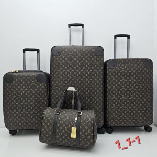 طقم شنط سفر جلد عدد 3 شنط عربية + 1 شنطة يد