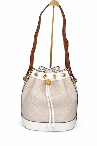 حقيبة دلو نسائية سوداء فاخرة بحزام كتف قابل للتعدي...