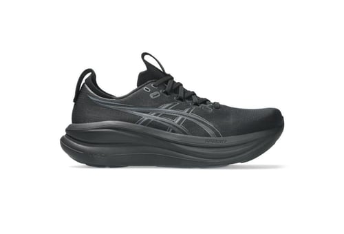 حذاء الجري ASICS GEL-NIMBUS 28 باللون الأسود بالكا...