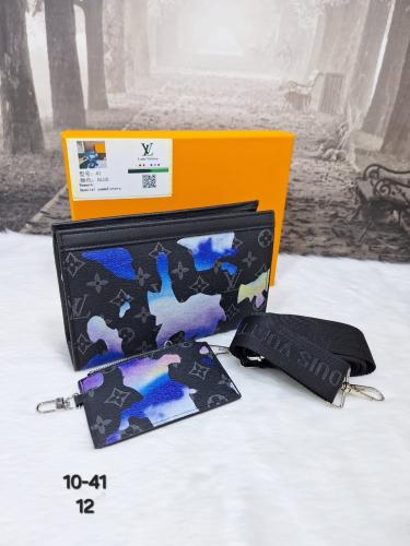 شنطه لويس فيتون كتف قطعتين ازرق