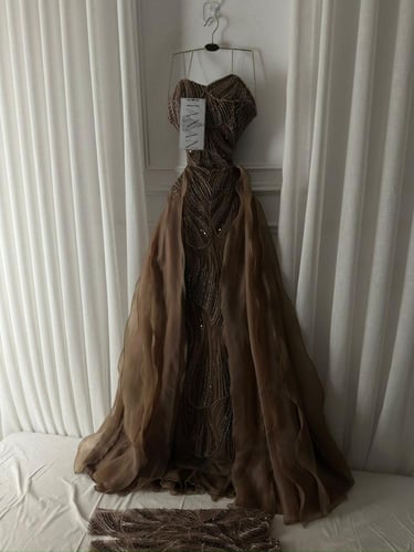 فستان سونا بأكمام