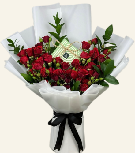 باقة البيبي جوري وشكولاتة باتشي