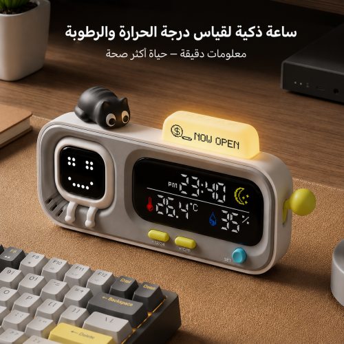 ساعة ذكية باضاءة | DUKA SMART CLOCK