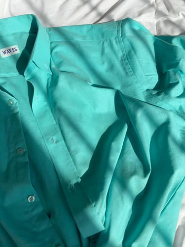 قميص لينن اللون لايت بلو |light blue