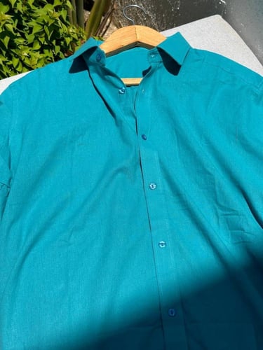 قميص لينن سكاي بلو