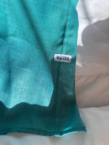 قميص لينن تركوازي