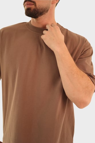 أوفـر سايز تيشيرت – Cocoa Brown