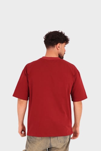 أوفـر سايز تيشيرت – Crimson Red