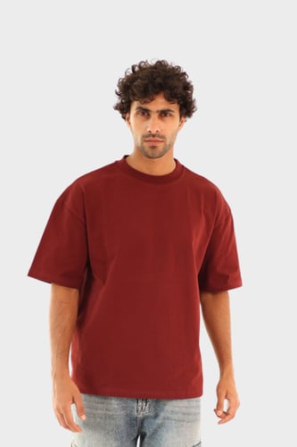 أوفـر سايز تيشيرت – Burgundy