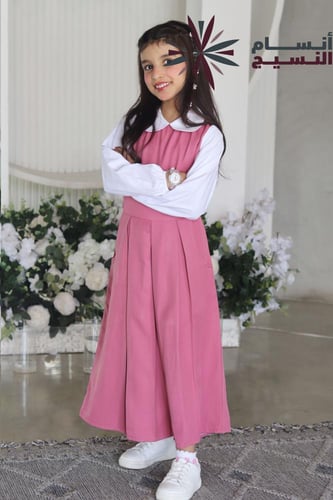 مريول ابتدائي وردي تصميم جديد ومميز