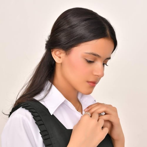 مريول زيتي متوسط مع كسرات