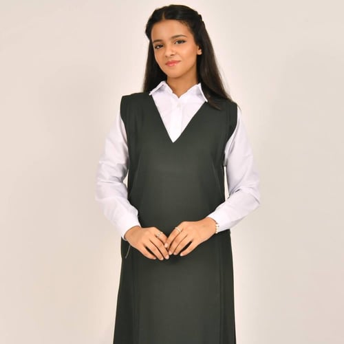 مريول متوسط زيتي انيق