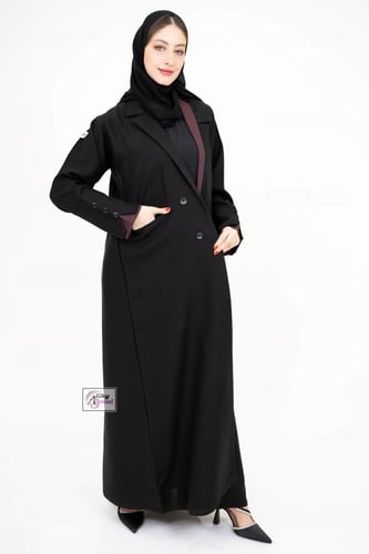 عبايه بليزر مع جيوب مخفيه AJ-110