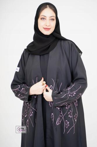 نص كلوش لف مع تطزيز القماش كريب الراقيه AJ-112