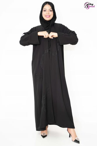 عباية قماش انترنت تدخيله كرستال زري AJ-133