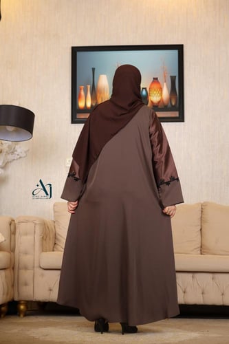 نص كلوش ملون القماش تفتفه روسي مع كريب لمياء AJ 67