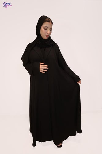 عبايه لف ياقه القماش انترنت AJ148