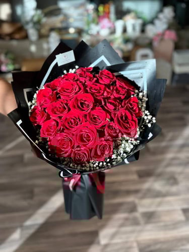 باقة ورد احمر