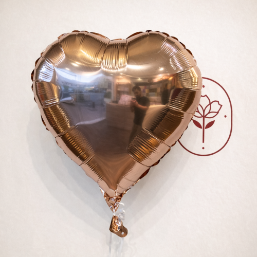 بالون مجسم قلب (ذهبي)