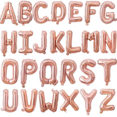 حروف هيليوم روز غولد اللون مقاس 34 انش