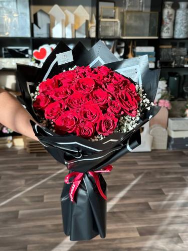 باقة ورد احمر