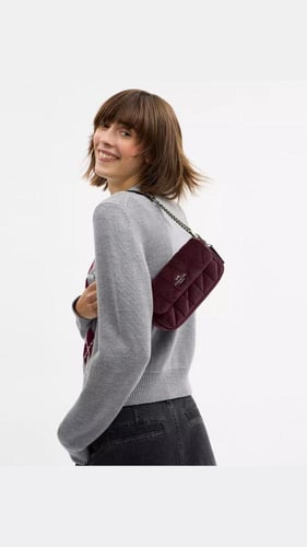 Coach Hailey Flap Bag With Quilting