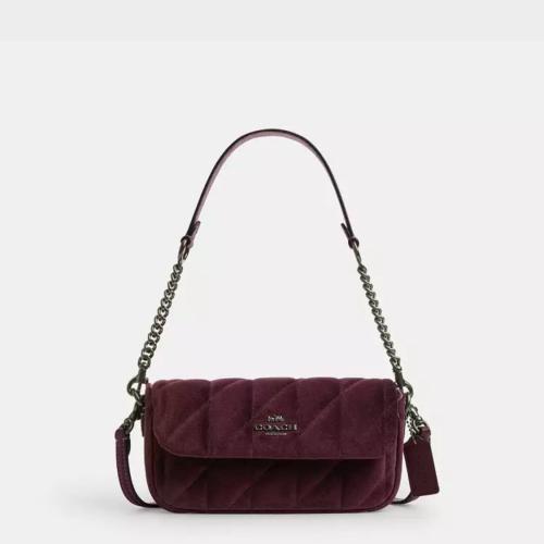 Coach Hailey Flap Bag With Quilting