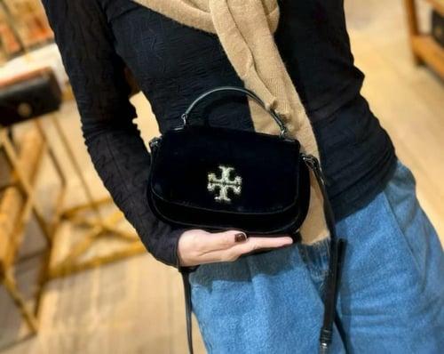 Tory burch britten velvet puffy
