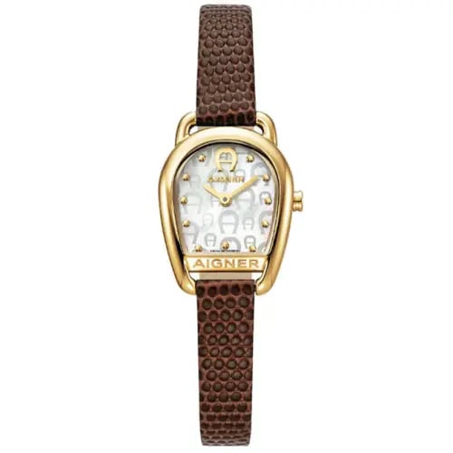Aigner hermada leather watch