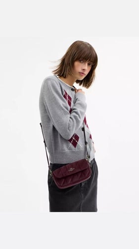 Coach Hailey Flap Bag With Quilting