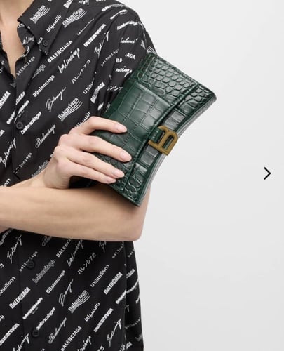 Balenciaga hourglass wallet on chain