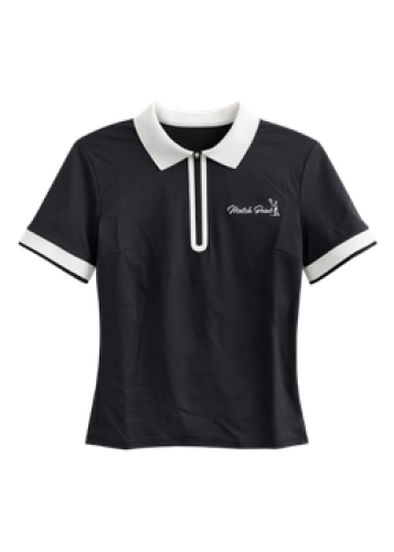 Signature Tennis Polo - Black