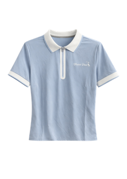 Signature Tennis Polo - Light Blue