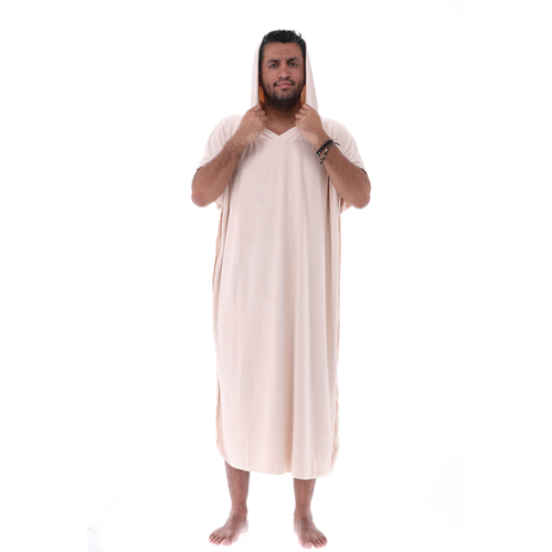 روب استحمام مطور - بيج غامق