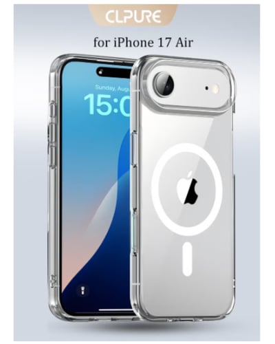 جراب iPhone 17 Air، متوافق مع MagSafe، مضاد للاصفر...