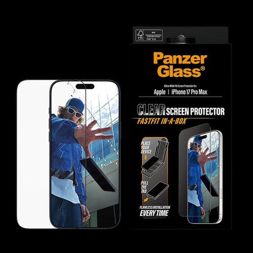 بانزر جلاس حماية شاشه شفاف مع اداة تركيب - لسلسلة...