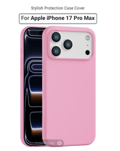 حافظة لهاتف أبل آيفون 17 برو ماكس - لون القرنفل -...