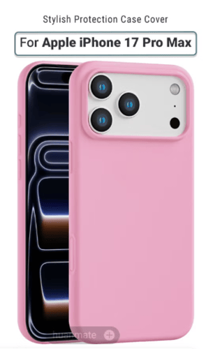 حافظة لهاتف أبل آيفون 17 برو ماكس - أزرق فاتح - سي...