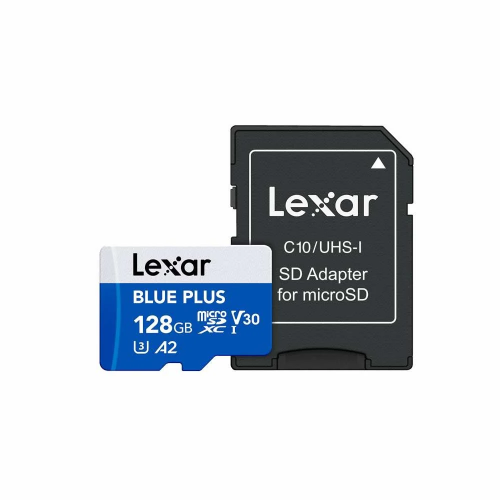 بطاقة ذاكرة Lexar بسعة 128 جيجابايت مع محول SD إلى...
