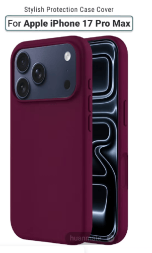 حافظة لهاتف أبل آيفون 17 برو ماكس - أزرق فاتح - سي...