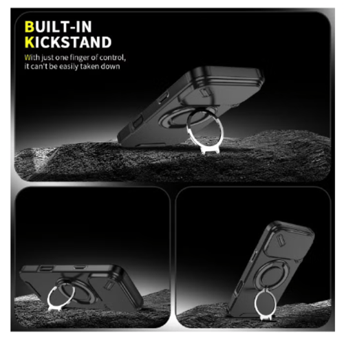 حافظة iPhone 17 Pro 2 في 1 مع واقي شاشة للخصوصية،...