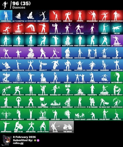 حساب 100سكن + 20سكن شوب + 96رقصه + 136 اكس