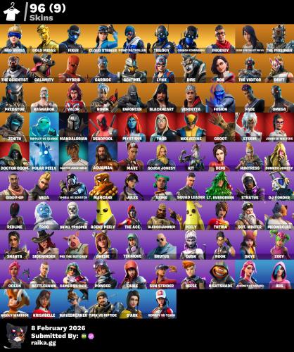 حساب 96سكن + نيو فيرسا + مايدس + 97اكس + 102رقصة +...