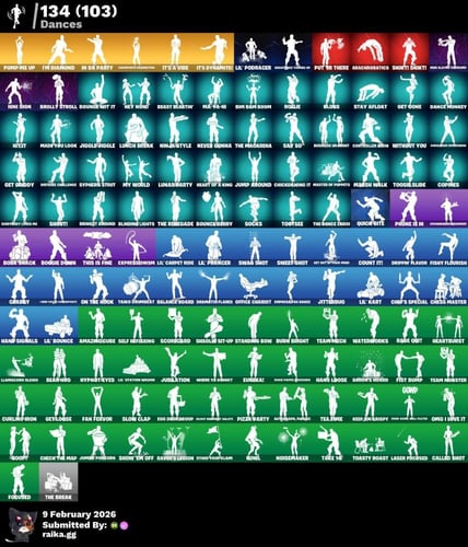 حساب 79سكن + سكن اورا النادر + 26سكن شوب + 134رقصة...