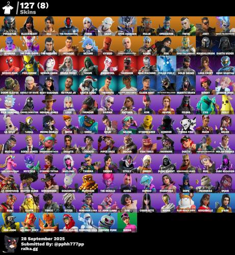 حساب 127سكن + لارا كروفت + مليان رقصات + 169اكس