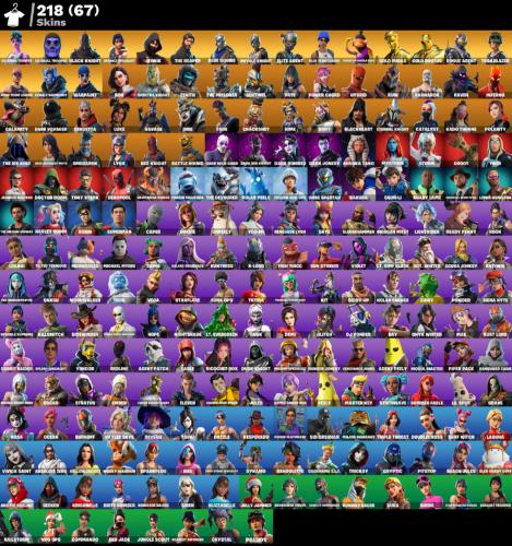 حساب بنت الزومبي + سكلتون + شيطون + ايكونيك + مظله...