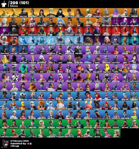 حساب 208سكن مليان شوب + 101سكن شوب + حزمه السله ال...