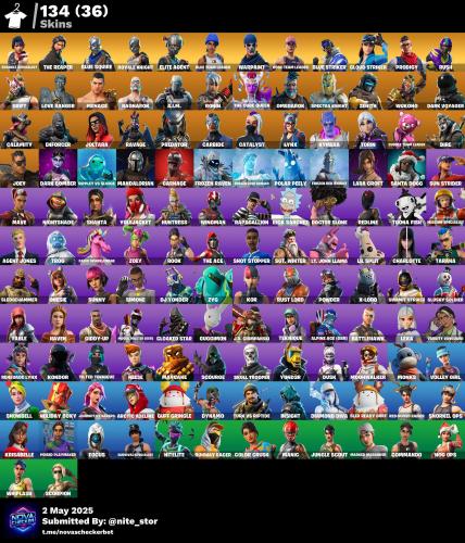 حساب 136 سكن + بنت الديسكو + فلوس + طور الزومبي